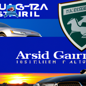Collage of logos from top auto insurance companies like Allstate, State Farm, and Geico against a backdrop of the Midlothian skyline with a sleek, modern car in the foreground