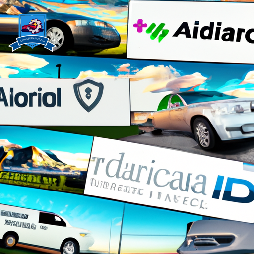 An image showcasing a collage of logos from the top car insurance companies in Meridian, Idaho