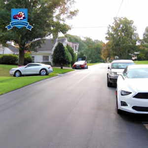 An image of a serene suburban street in Mount Juliet, Tennessee with a variety of cars parked in driveways, showcasing the diverse range of vehicles insured in the area