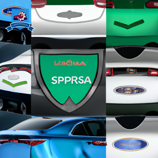 An image showcasing a variety of cars, from compact to luxury, each with a protective shield overlay, and diverse logos of top insurance providers subtly integrated into the shields