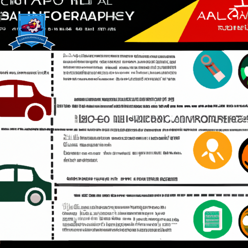 An infographic featuring a timeline with icons of a car, a speeding ticket, a traffic light, collision, and a safe driving badge, symbolizing key driving history events impacting car insurance rates